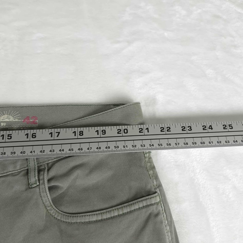 Faherty Comfort Twill Pants Men's 42x31 Light Green 5 Pocket Organic Cotton - Picture 2 of 12